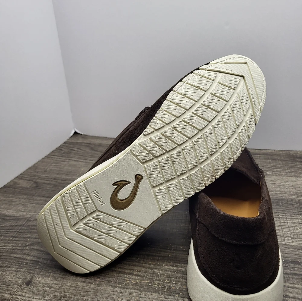 OluKai Ka'a Loafer Slip on Shoes Men's Size 9.5 Dark Brown New